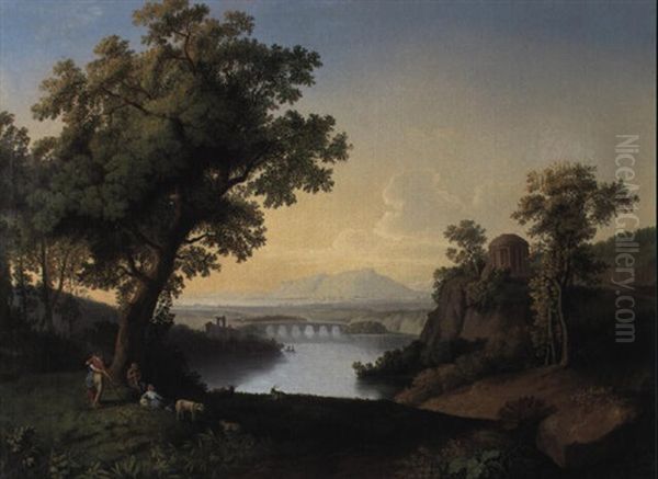 Antike Landschaft Oil Painting by Ludwig Beyfuss