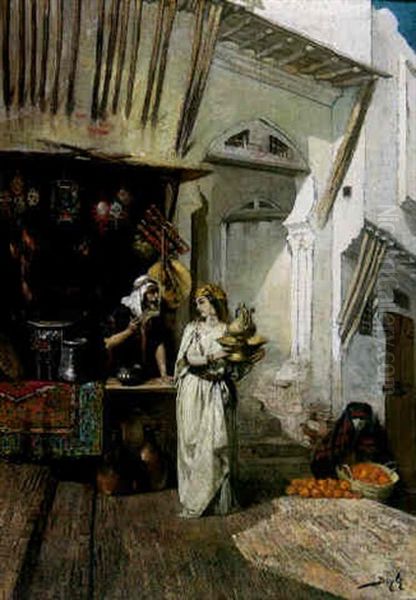 Un Bazar, A La Casbah, Alger by Pierre-Marie Beyle