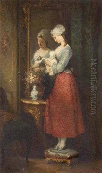 Double Vanity Oil Painting by Robert Julius Beyschlag