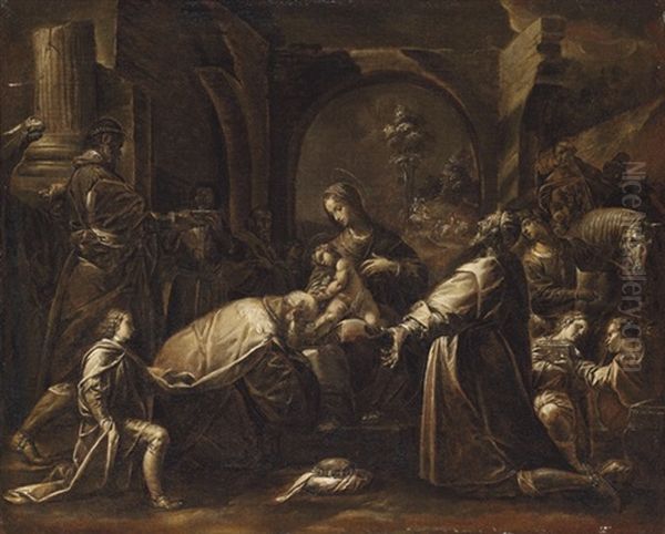 The Adoration Of The Magi Oil Painting by Isidoro Bianchi