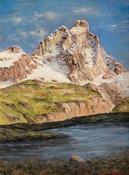 Lago Di Montagna Oil Painting by Paolo Bianchi