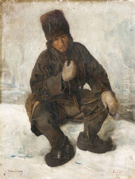 Portrait, Expedition De Laponie Oil Painting by Francois Auguste Biard