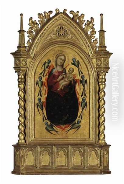 The Madonna And Child In Glory Oil Painting by Lorenzo di Bicci