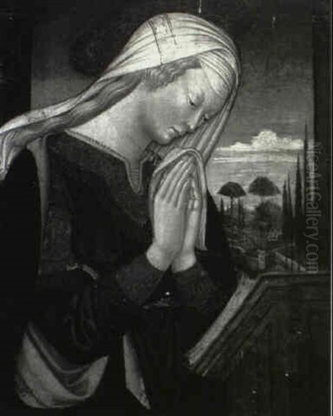 Virgin Praying Oil Painting by Lorenzo di Bicci