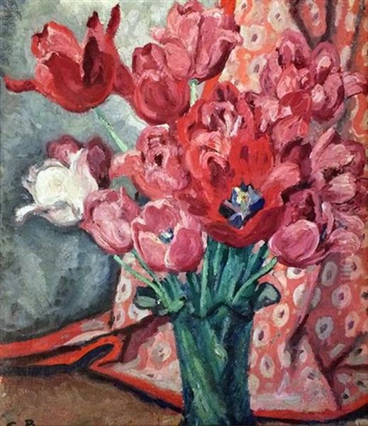 Tulips Oil Painting by Charles Theodore Bichet