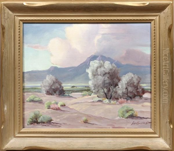 Desert Scene Oil Painting by George Sanders Bickerstaff