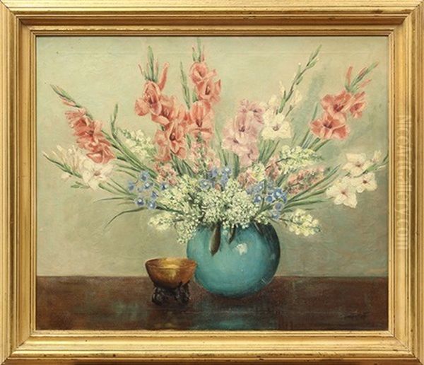 Bouquet Oil Painting by George Sanders Bickerstaff