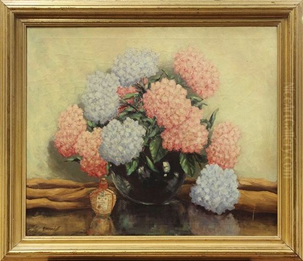 Bouquet Oil Painting by George Sanders Bickerstaff