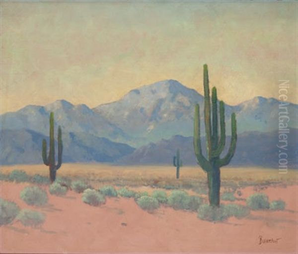 Southwestern Landscape Oil Painting by George Sanders Bickerstaff