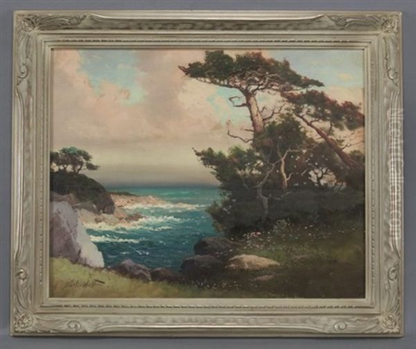 Cypress Point Oil Painting by George Sanders Bickerstaff