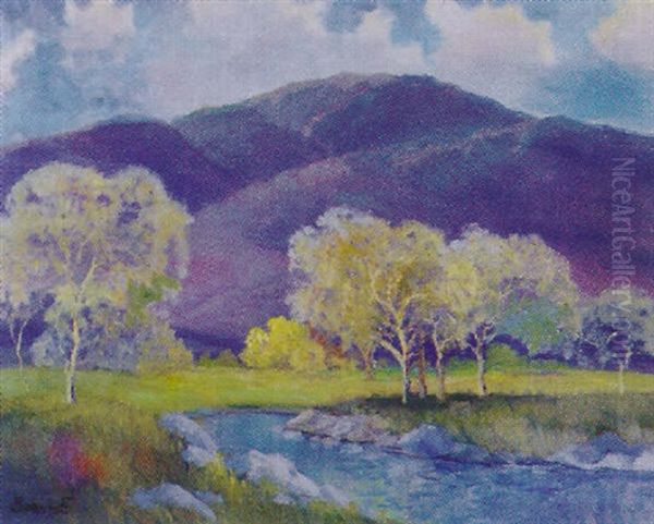 California Landscape Oil Painting by George Sanders Bickerstaff