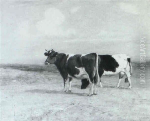 Cows Grazing by Albion Harris Bicknell