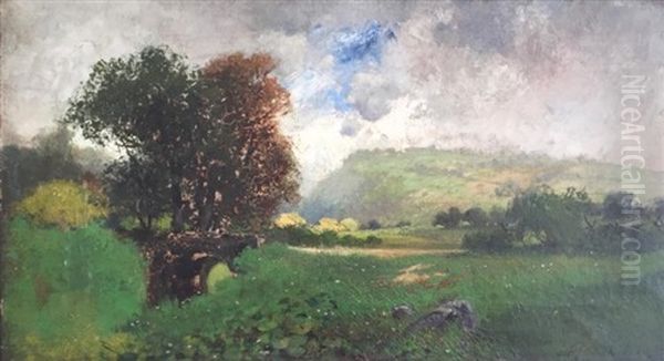 Landscape Oil Painting by Frank Alfred Bicknell