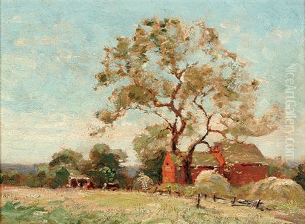 Fresh Hay Oil Painting by Frank Alfred Bicknell