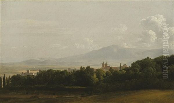 Vue Des Environs De Rome Oil Painting by Jean Joseph Xavier Bidault