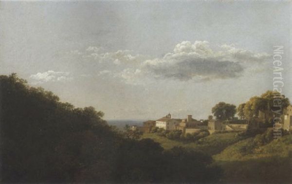 San Marino Oil Painting by Jean Joseph Xavier Bidault