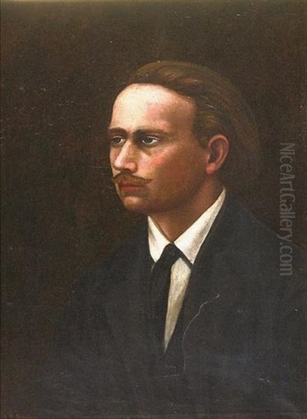 Portrait D'homme Oil Painting by Boleslaw Biegas