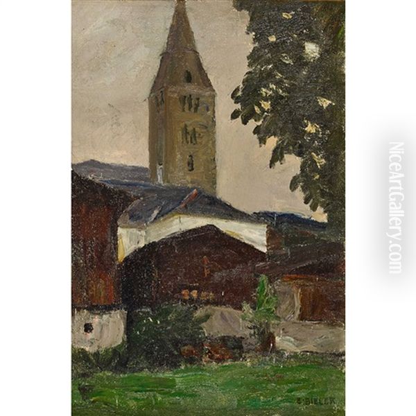 Eglise De Saint-germain Oil Painting by Ernest Bieler