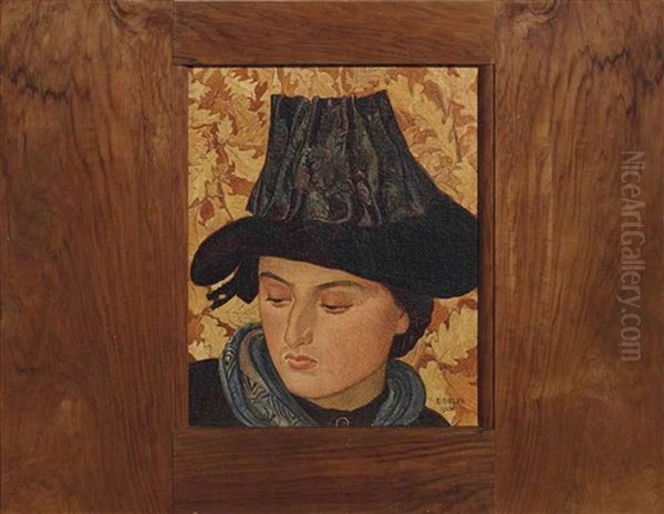 La Fille De Roumaz Oil Painting by Ernest Bieler