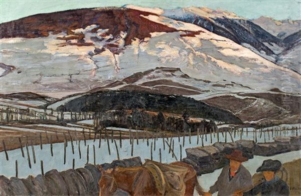 Retour A Granois Oil Painting by Ernest Bieler