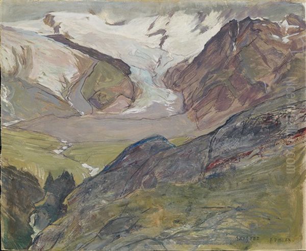 Saas-fee Oil Painting by Ernest Bieler