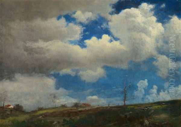 Incoming Clouds Oil Painting by Albert Bierstadt