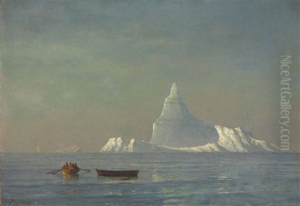 Icebergs Oil Painting by Albert Bierstadt