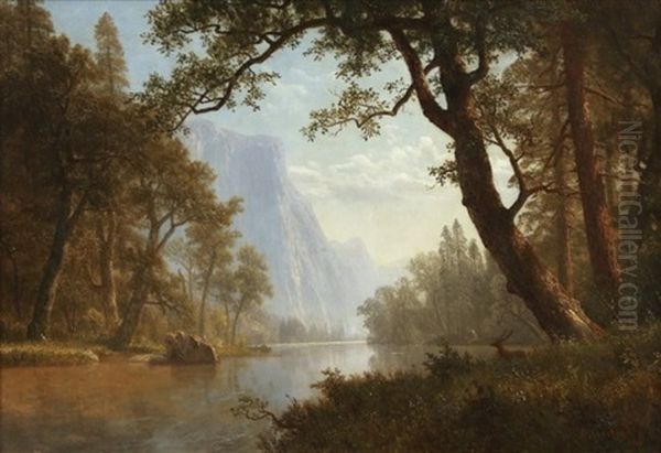 El Capitan Oil Painting by Albert Bierstadt