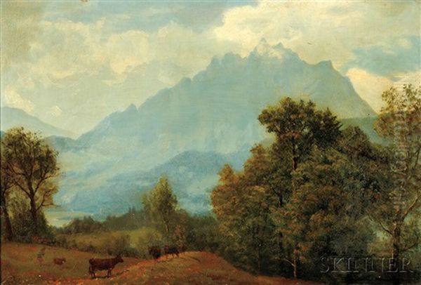 Pilatus, Switzerland Oil Painting by Albert Bierstadt