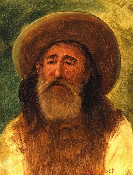 Jim Bridger, The Mountain Man Oil Painting by Albert Bierstadt