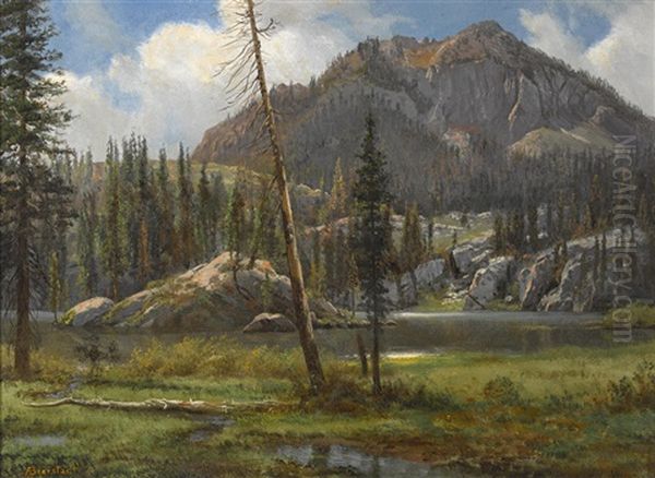 Southern Sierra Nevada Mountains Oil Painting by Albert Bierstadt