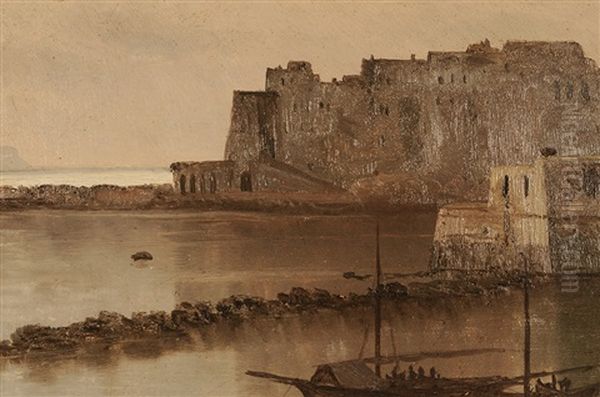 Castel Nuovo, Naples, Italy Oil Painting by Albert Bierstadt