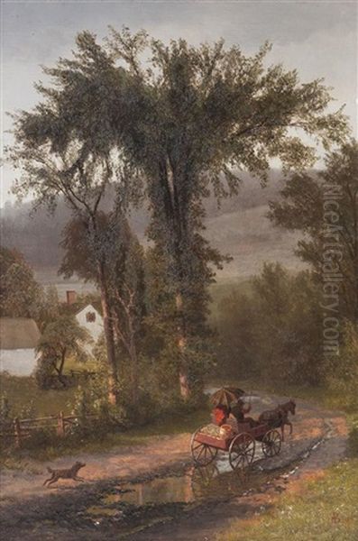 A Ride In The Country Oil Painting by Albert Bierstadt