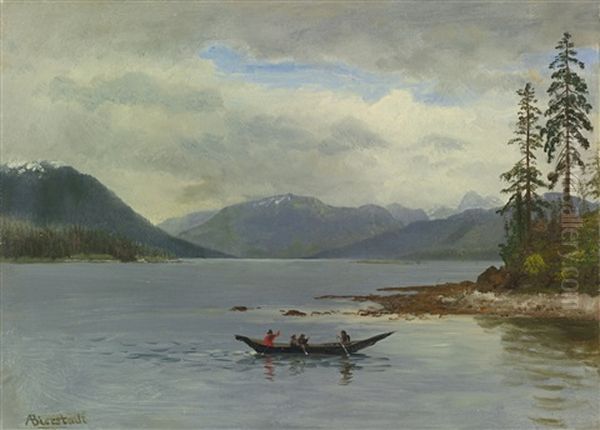 Northwest Coast, Loring Bay, Alaska Oil Painting by Albert Bierstadt