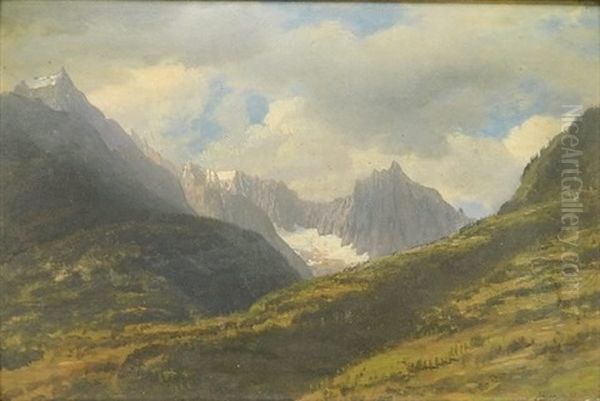 The Rockies Oil Painting by Albert Bierstadt