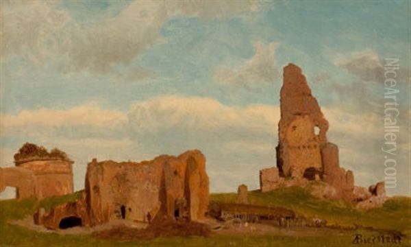 Ruins-campagna Of Rome Oil Painting by Albert Bierstadt