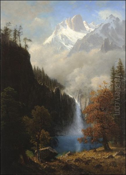 Lander's Peak, Wyoming Oil Painting by Albert Bierstadt