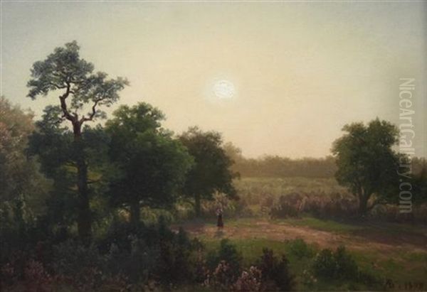 French Nature Study Oil Painting by Albert Bierstadt