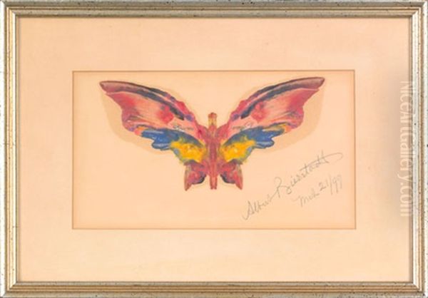 A Butterfly Oil Painting by Albert Bierstadt