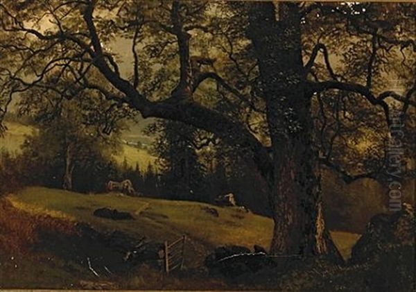 A Trail Through The Trees Oil Painting by Albert Bierstadt