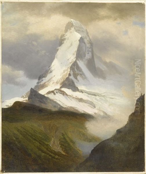 Matterhorn Oil Painting by Albert Bierstadt