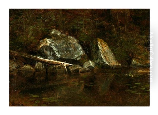 White Mountain Lake Oil Painting by Albert Bierstadt