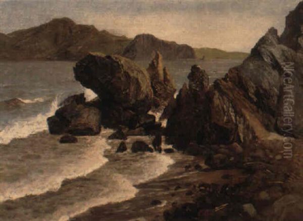 Baker's Beach, San Francisco Oil Painting by Albert Bierstadt