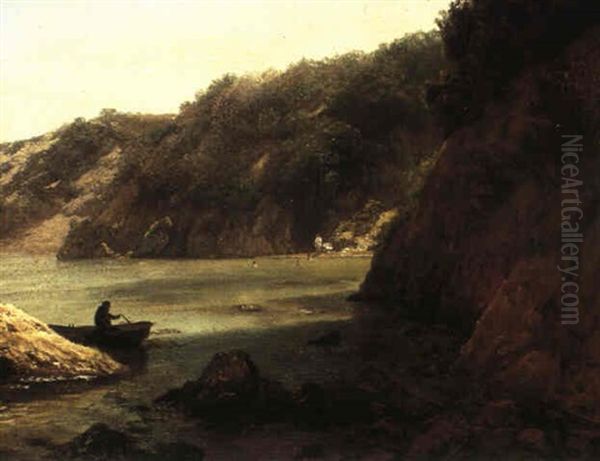 Black Point, San Francisco Bay Oil Painting by Albert Bierstadt