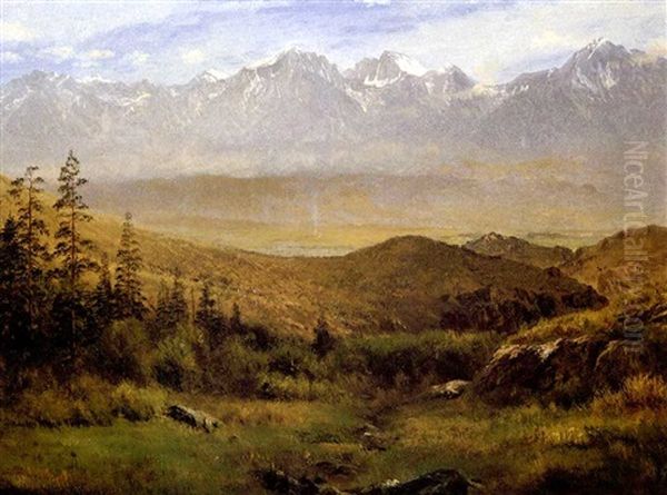 In The Foothills Of The Rockies Oil Painting by Albert Bierstadt