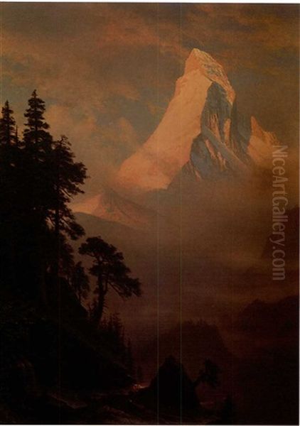 The Matterhorn At Sunset Oil Painting by Albert Bierstadt