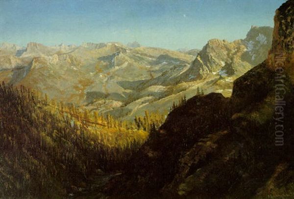 Sierra Nevada Mountains, California Oil Painting by Albert Bierstadt