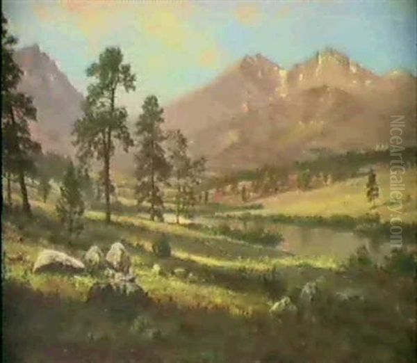 Long's Peak, Ested Park, Colorado Oil Painting by Albert Bierstadt