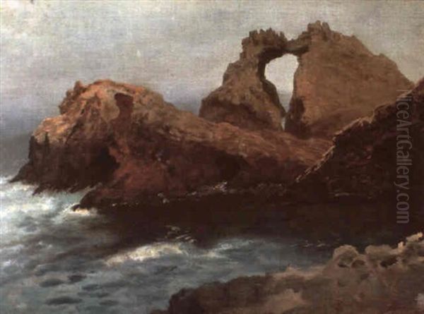 Farallon Islands Oil Painting by Albert Bierstadt