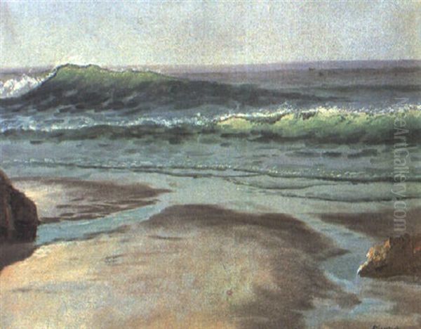 Pacific Coast Oil Painting by Albert Bierstadt